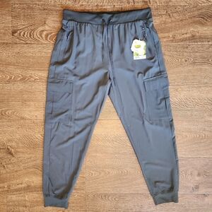 Libin Womens Cargo Pants Lightweight Waterproof UPF50+ Outdoors Gray Green